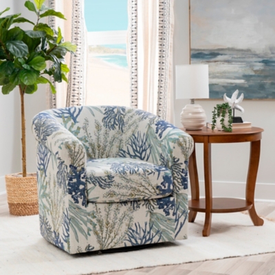 Linon Kaye Chair, Blue Ocean, rollover