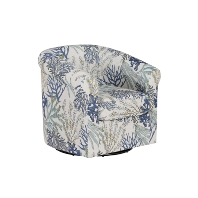 Linon Kaye Chair, Blue Ocean, large