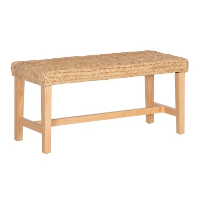 Linon Hampton Hyacinth Bench, , large