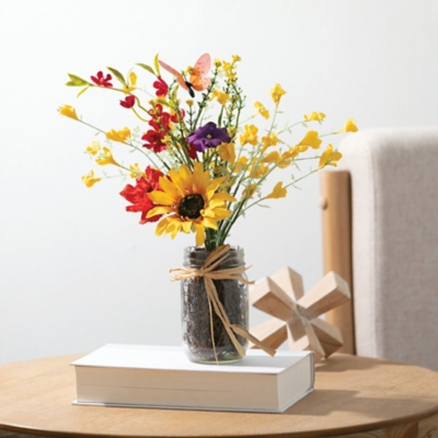 Sullivans Artificial 13" Wildflower Mix Arrangement, , rollover