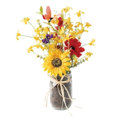 Sullivans Artificial 13" Wildflower Mix Arrangement, , large