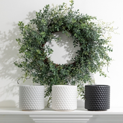 A600082431 Sullivans Artificial 24 Boxwood Wreath, Green sku A600082431