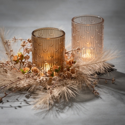 A600082432 Sullivans Artificial 15 Pampas Grass Mini Wreath,  sku A600082432