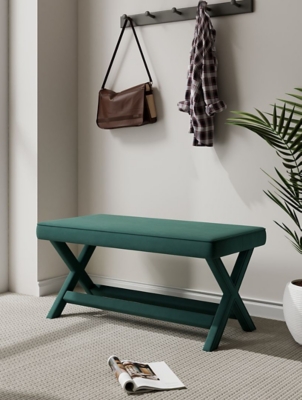Abigail Bench, Green, rollover