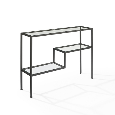 Crosley Furniture Sloane Entryway Console Table, Matte Black, large
