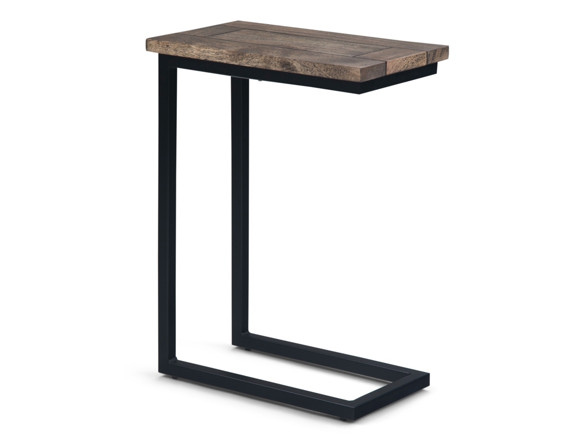 Simpli Home Skyler C Side Table, Beach Brown, large