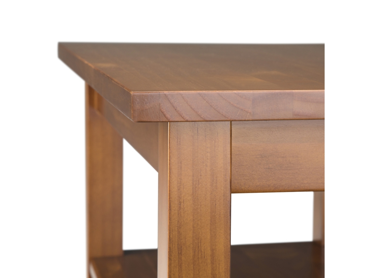 Simpli Home Warm Shaker Narrow Accent Side Table, Light Golden Brown, large