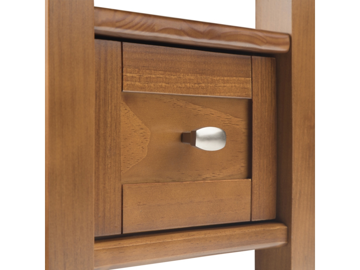 Simpli Home Warm Shaker Narrow Accent Side Table, Light Golden Brown, large