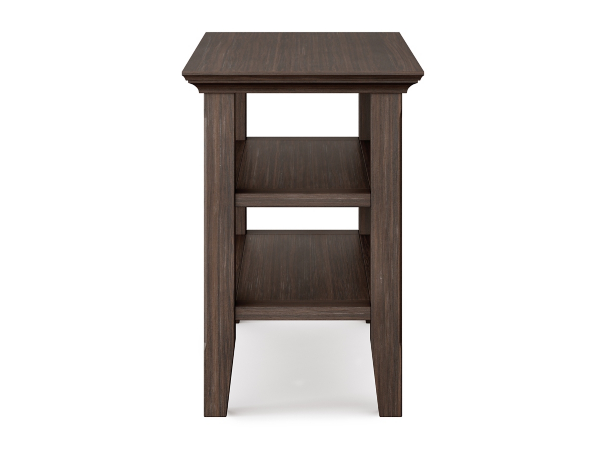 Simpli Home Acadian Narrow Accent Side Table, Farmhouse Brown, large
