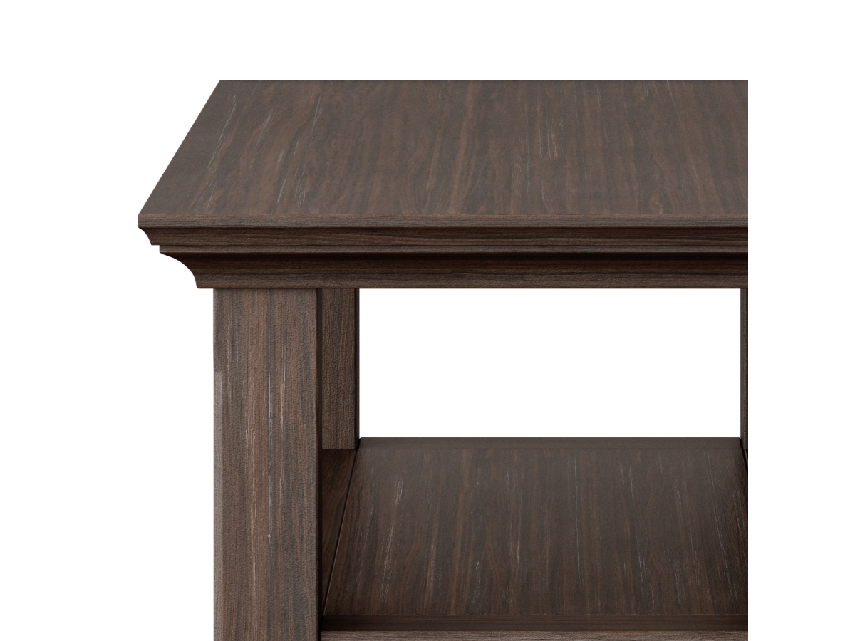 Simpli Home Acadian Narrow Accent Side Table, Farmhouse Brown, large