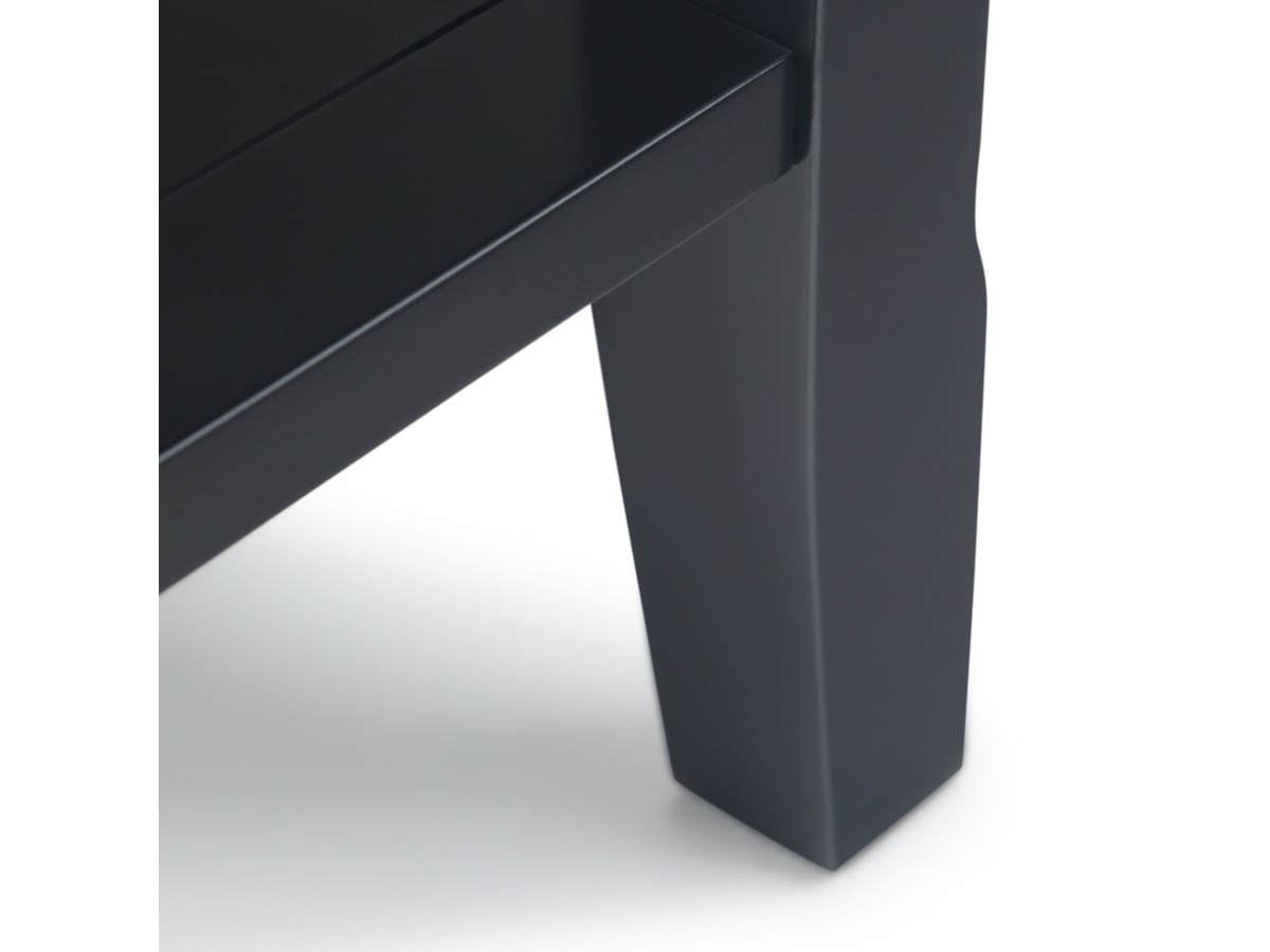 Simpli Home Acadian Narrow Accent Side Table, Black, large