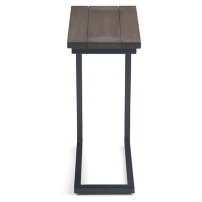 Simpli Home Skyler C Side Table, Walnut Brown, large
