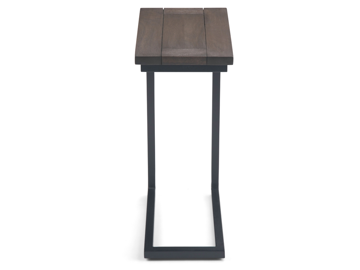 Simpli Home Skyler C Side Table, Walnut Brown, large