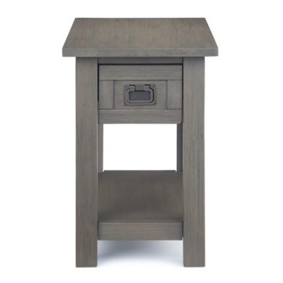 Simpli Home Monroe Narrow Accent Side Table, Farmhouse Gray, large