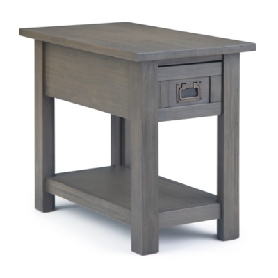 Simpli Home Monroe Narrow Accent Side Table, Farmhouse Gray, large