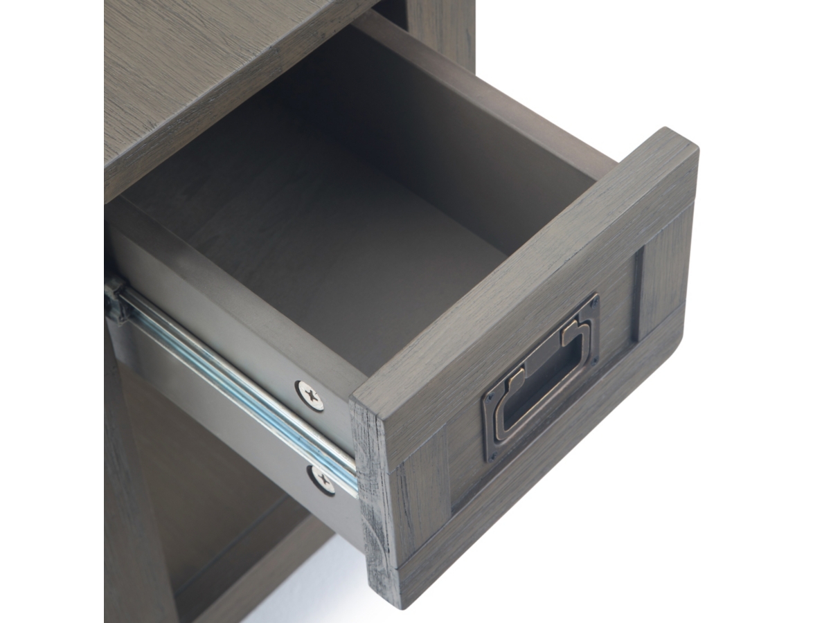 Simpli Home Monroe Narrow Accent Side Table, Farmhouse Gray, large