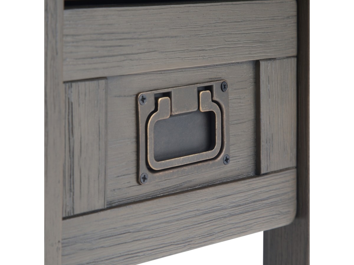 Simpli Home Monroe Narrow Accent Side Table, Farmhouse Gray, large