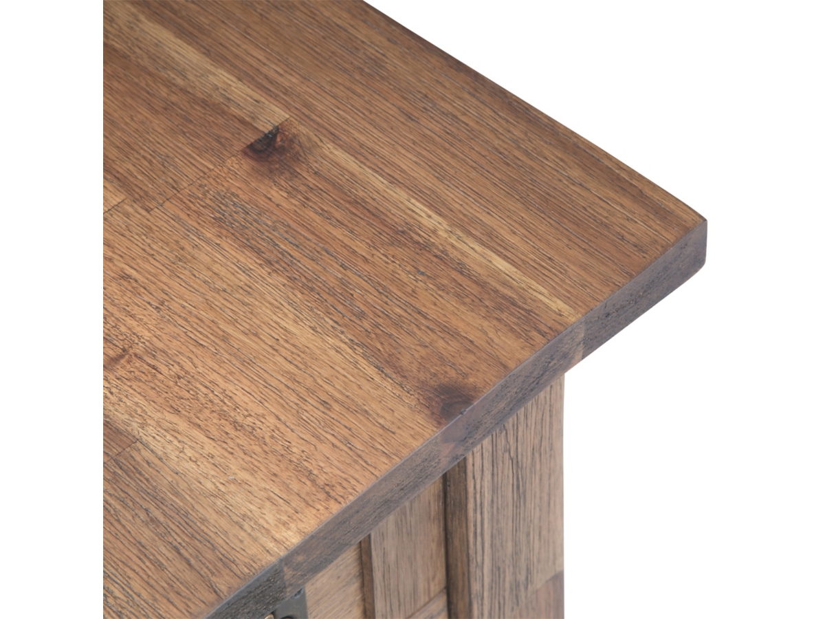 Simpli Home Monroe Narrow Accent Side Table, Rustic Natural Aged Brown, large