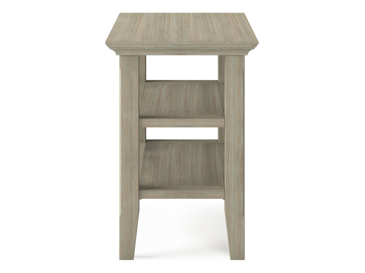 Simpli Home Acadian Narrow Accent Side Table, Distressed Gray, large