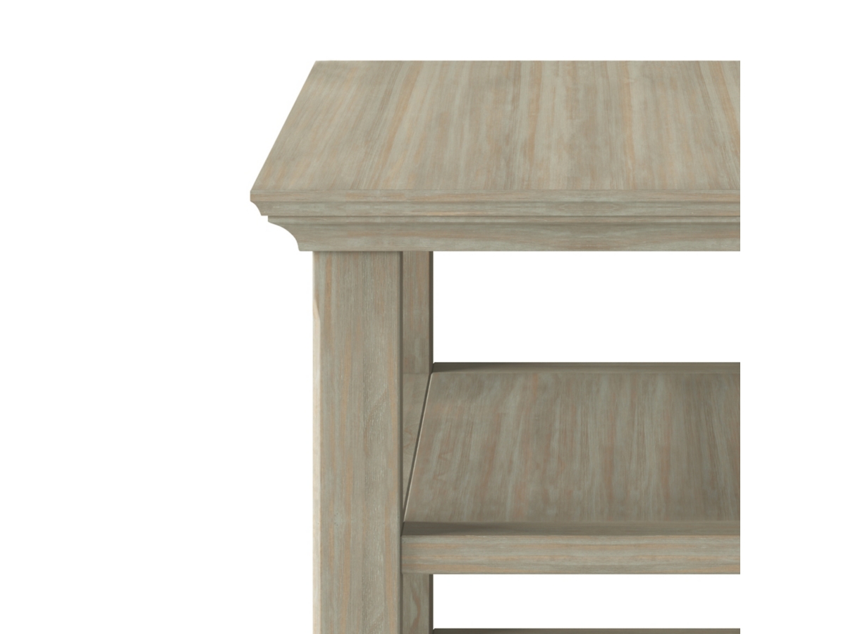 Simpli Home Acadian Narrow Accent Side Table, Distressed Gray, large