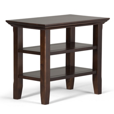 Simpli Home Acadian Narrow Accent Side Table, Brunette Brown, large
