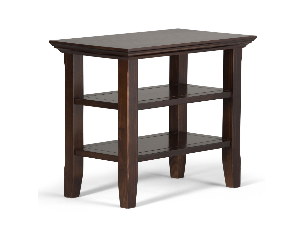 Simpli Home Acadian Narrow Accent Side Table, Brunette Brown, large