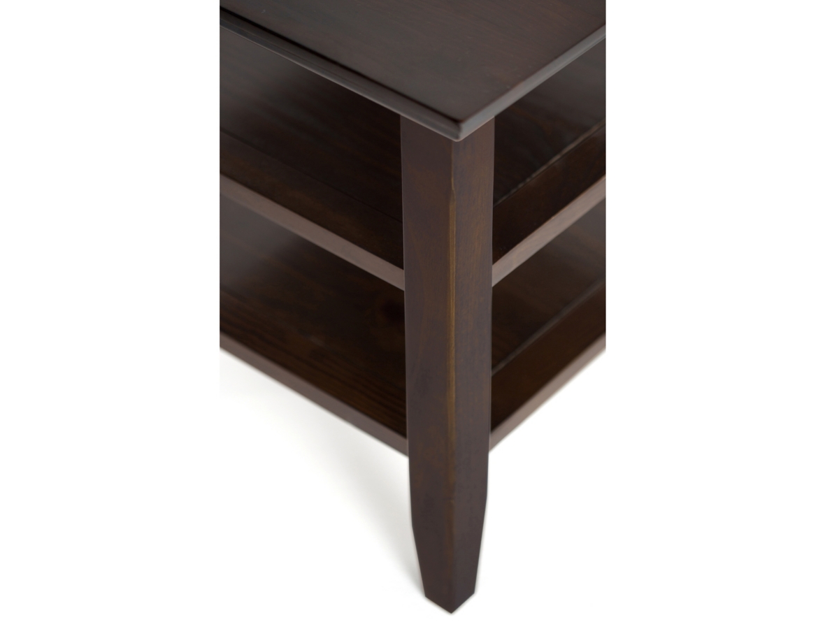 Simpli Home Acadian Narrow Accent Side Table, Brunette Brown, large