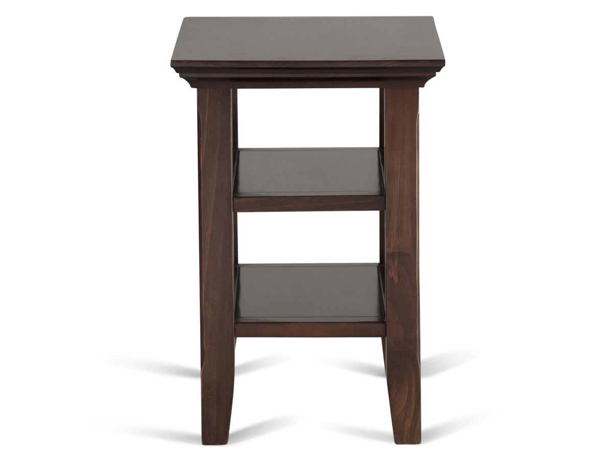 Simpli Home Acadian Narrow Accent Side Table, Brunette Brown, large