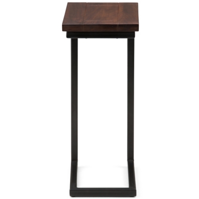 Simpli Home Skyler C Side Table, Dark Cognac Brown, large