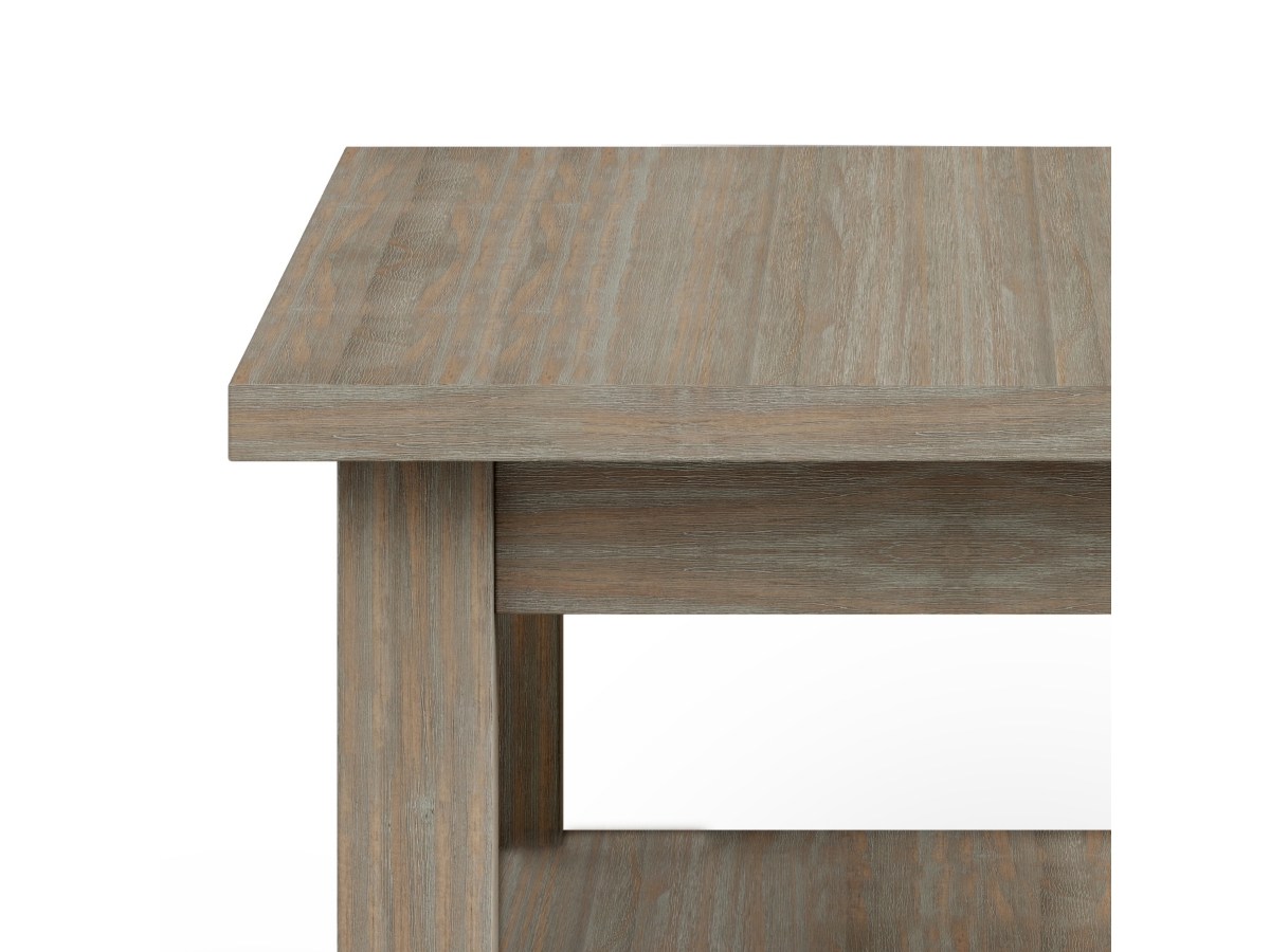 Simpli Home Warm Shaker Narrow Accent Side Table, Distressed Gray, large