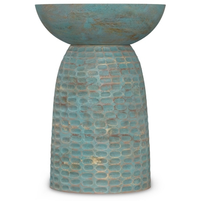 Simpli Home Boyd Wooden Accent Table, Teal Wash, large