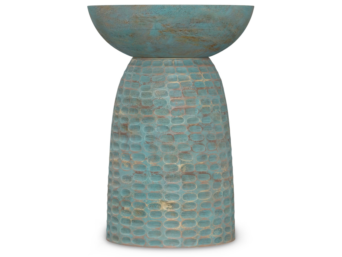 Simpli Home Boyd Wooden Accent Table, Teal Wash, large