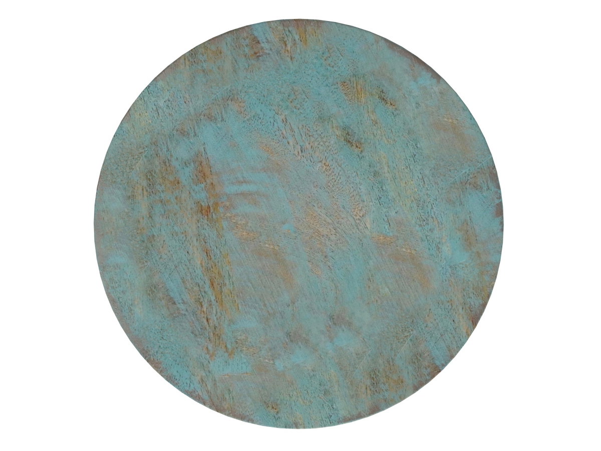 Simpli Home Boyd Wooden Accent Table, Teal Wash, large