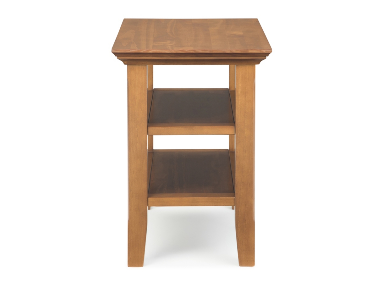 Simpli Home Acadian Narrow Accent Side Table, Light Golden Brown, large