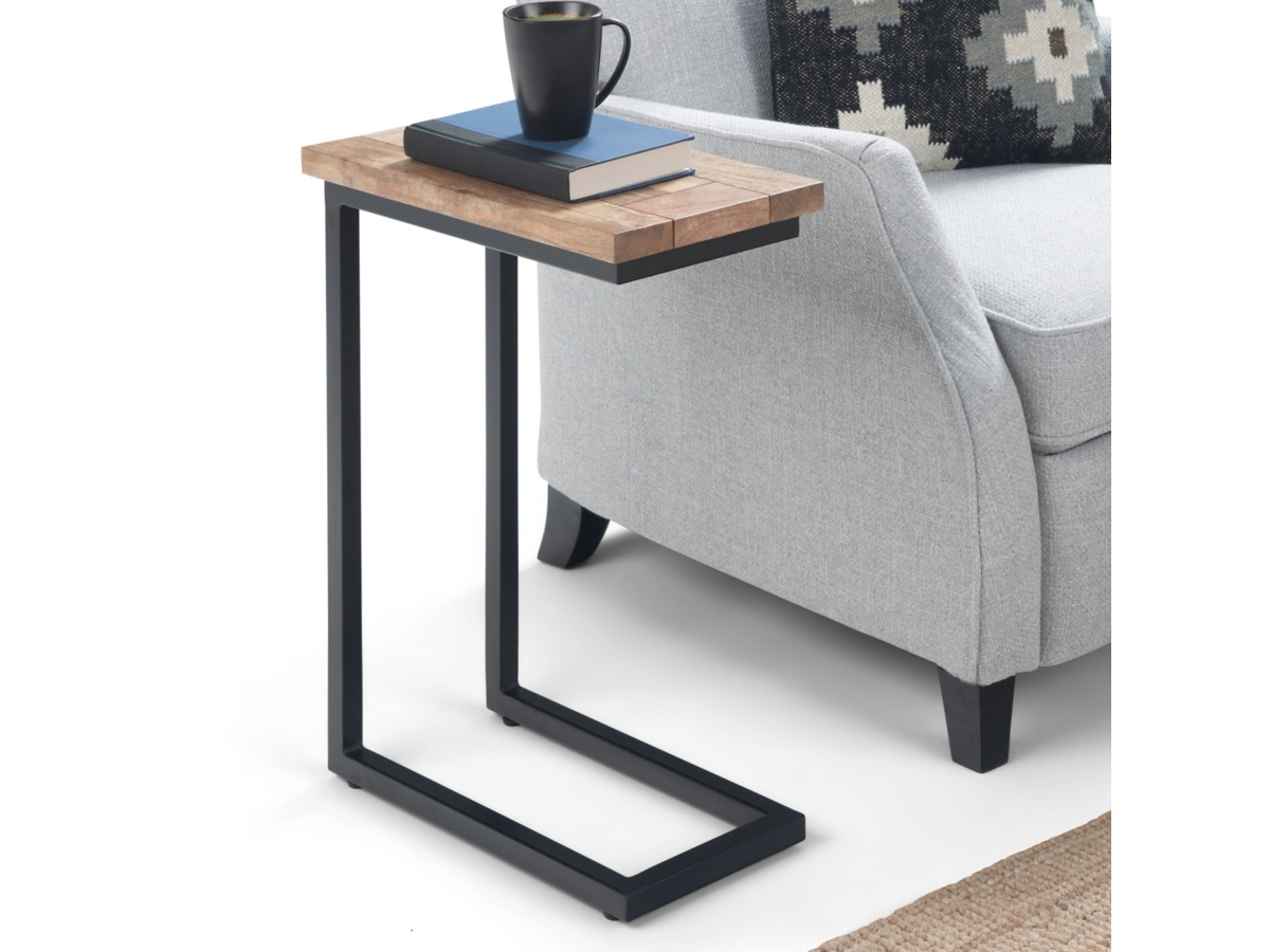 Simpli Home Skyler C Side Table, Natural, large