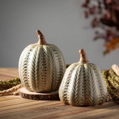 Sullivans Textured Pumpkin (Set of 2), Blue