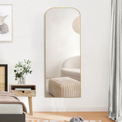 A600082588 Feronia Arch Full Length Mirror, Gold sku A600082588