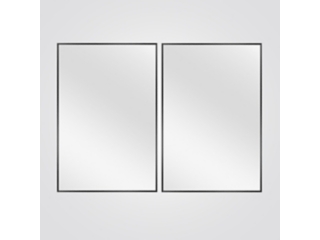 Feronia Rectangular Bathroom Wall Mirrors Set of 2