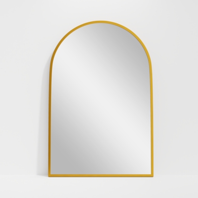 Feronia Classic Arched Bathroom Vanity Mirrors Set of 2, Gold, large