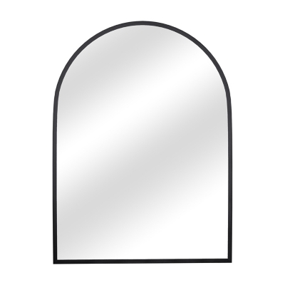 Feronia 32" Arched Bathroom Wall Mirror (Set of 2), Black, large