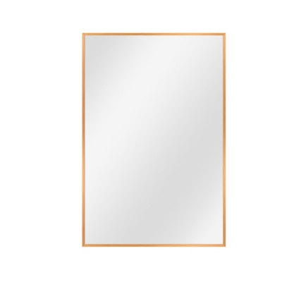 Feronia 38" Rectangular Bathroom Wall Mirror (Set of 2), Gold, large
