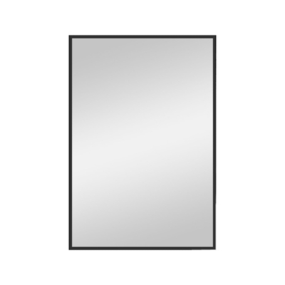 Feronia 32" Rectangular Bathroom Wall Mirror (Set of 2), Black, large