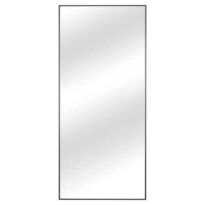 Feronia 47" Rectangular Bathroom Wall Mirror (Set of 2), Black, large