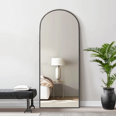 A600082658 Feronia 67 Standing Floor Mirror, Black sku A600082658