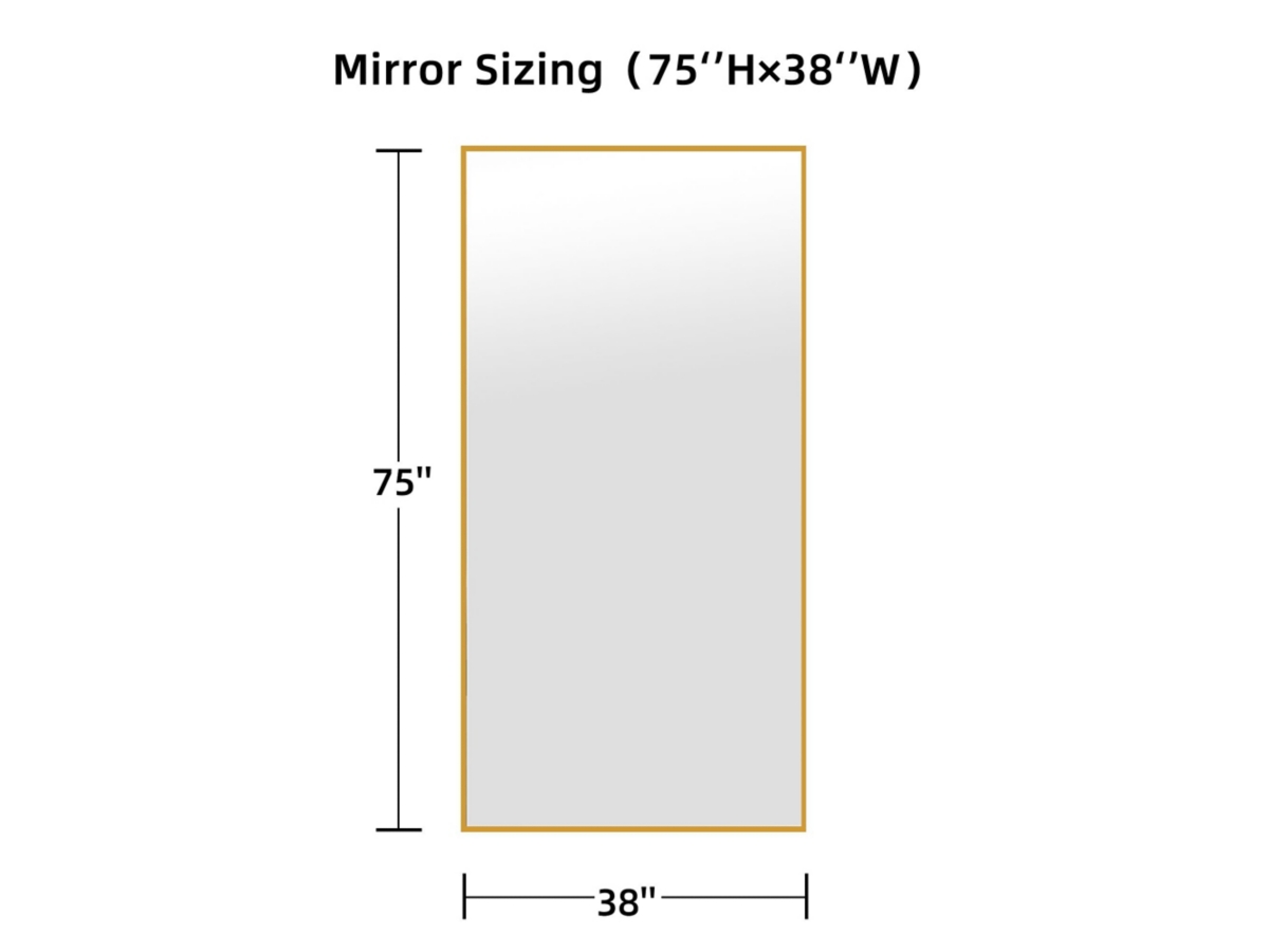 Feronia 75" Rectangular Standing Mirror