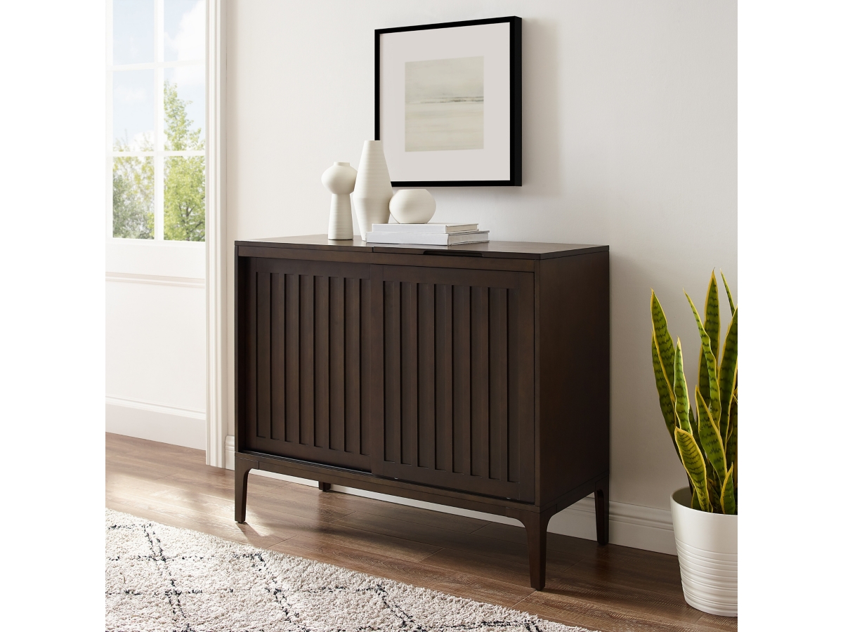 Crosley Furniture Asher Record Storage Media Console | Ashley