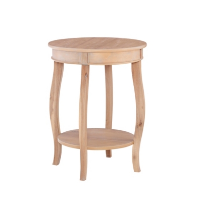 Linon Miller Side Table, Natural, large