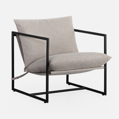 ZINUS Sling Accent Chair, Tan, large