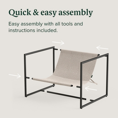Quick & easy assembly diagram for the chair components