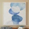 Bayberry Lane Overlapping Circle Abstract Framed Wall Art 37" x 37", , rollover